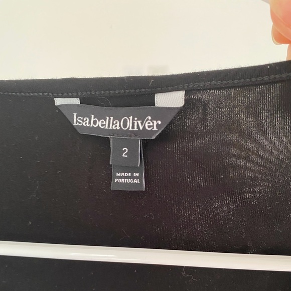 Isabella Oliver Scoop Neck Maternity T-Shirt - Picture 3 of 3